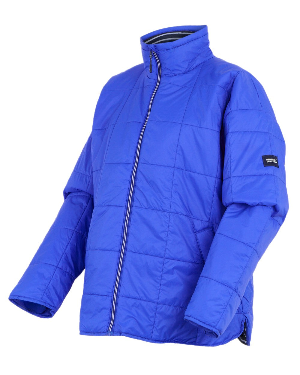 Brightest Blue Coloured Regatta Womens Courcelle II Quilted Jacket on white background