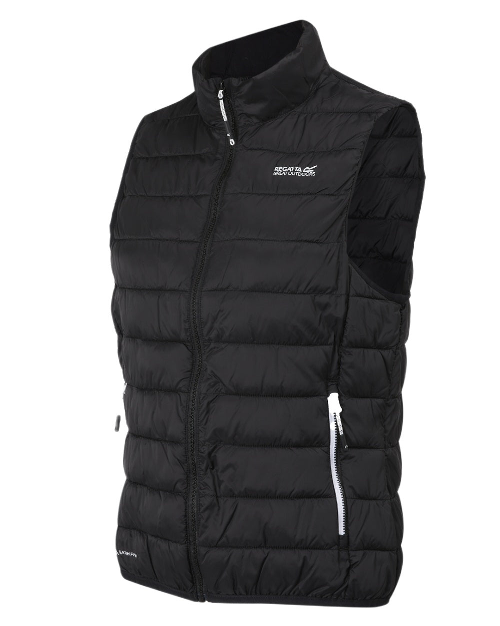 Black Coloured Regatta Womens Hillpack II Gilet on white background