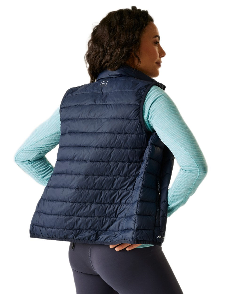 Navy Coloured Regatta Womens Hillpack II Gilet on white background