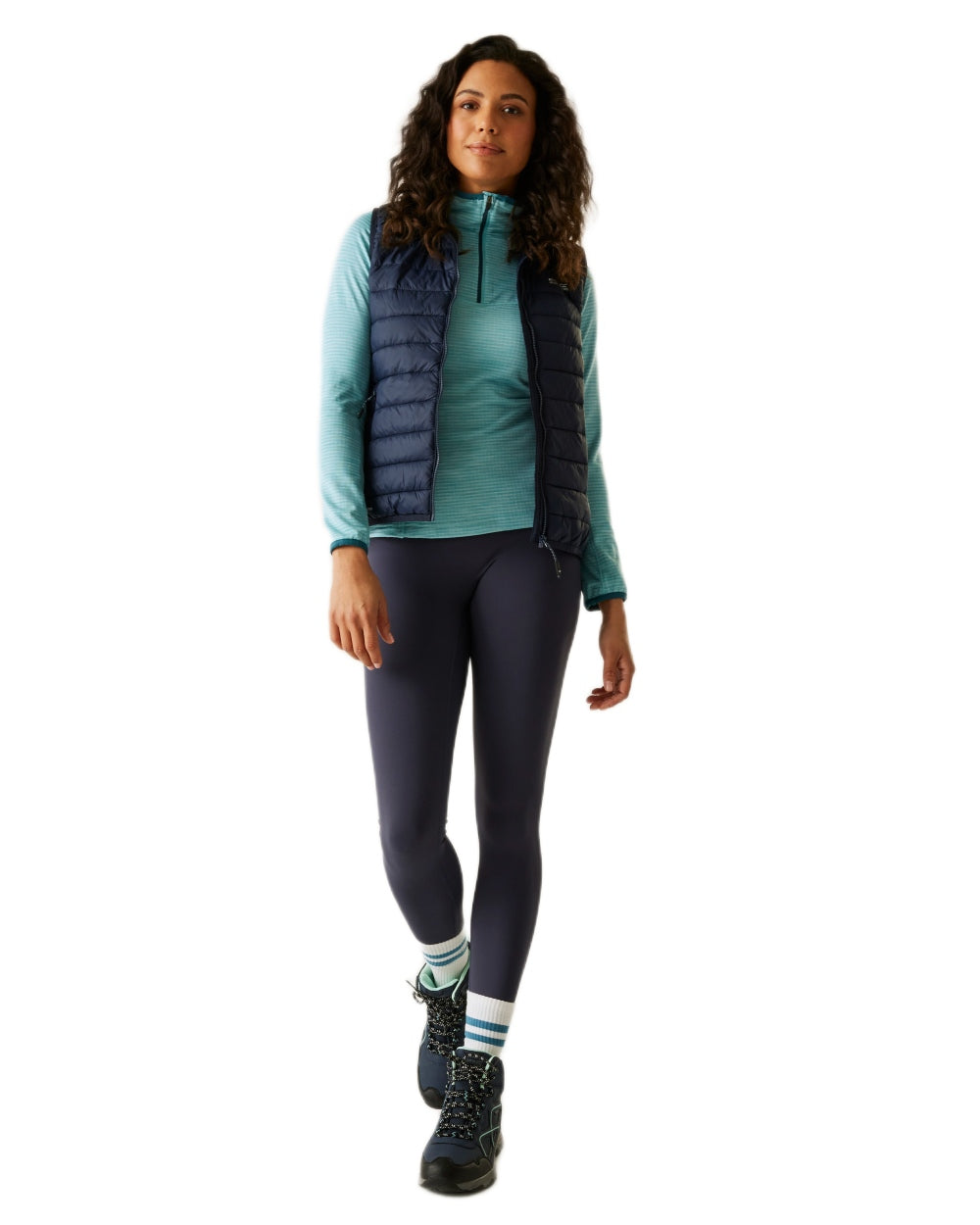 Navy Coloured Regatta Womens Hillpack II Gilet on white background