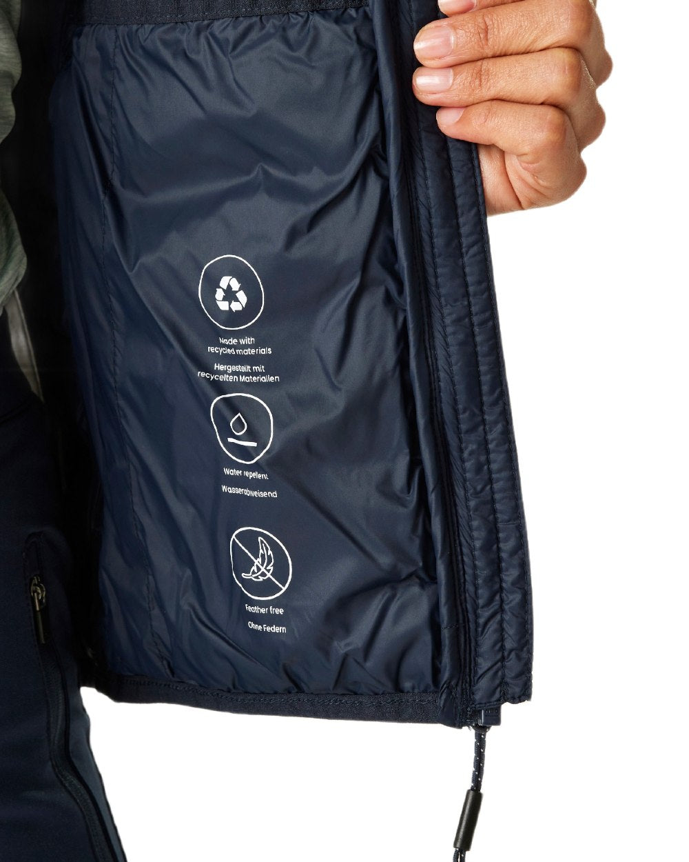 Navy Coloured Regatta Womens Hillpack II Insulated Jacket on white background