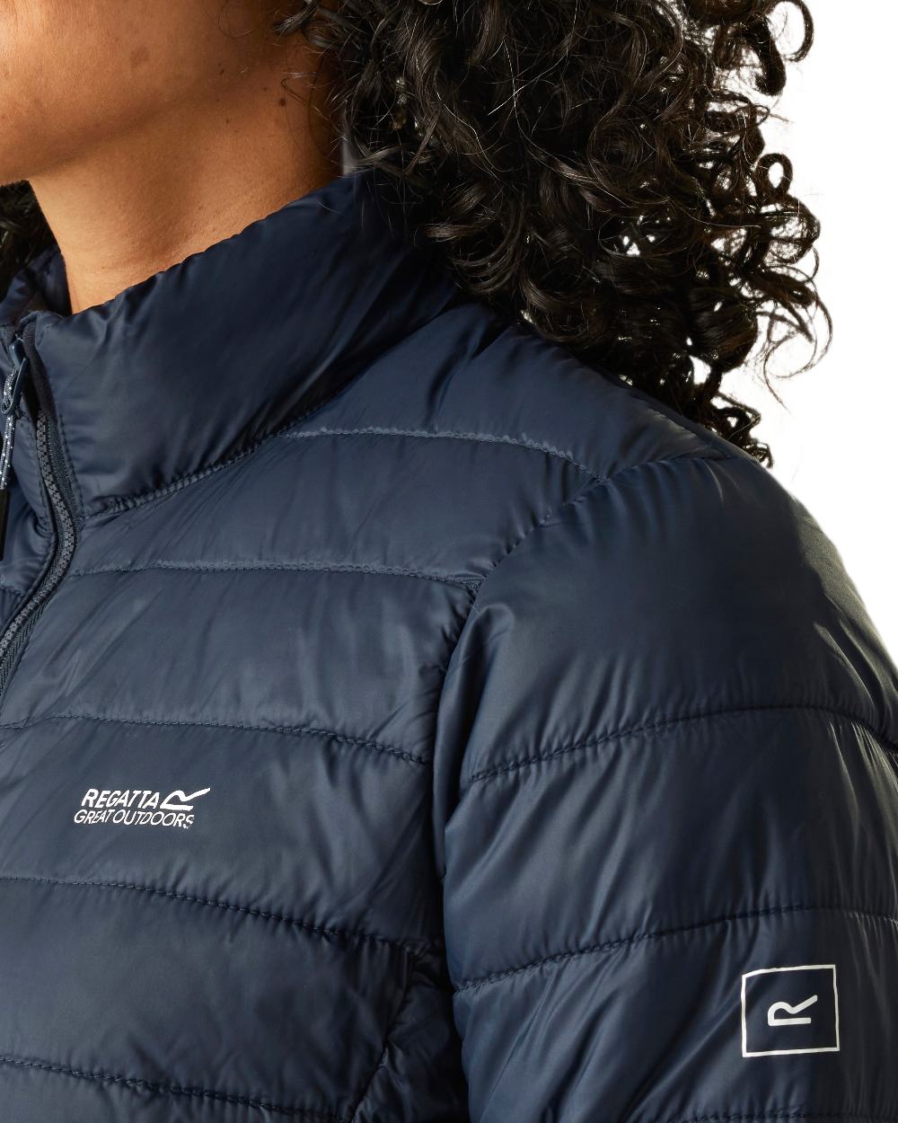 Navy Coloured Regatta Womens Hillpack II Insulated Jacket on white background