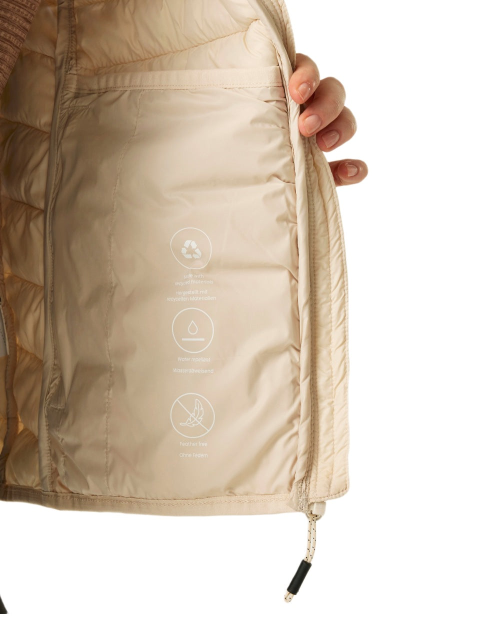 Perfectly Pale Coloured Regatta Womens Hillpack II Insulated Jacket on white background