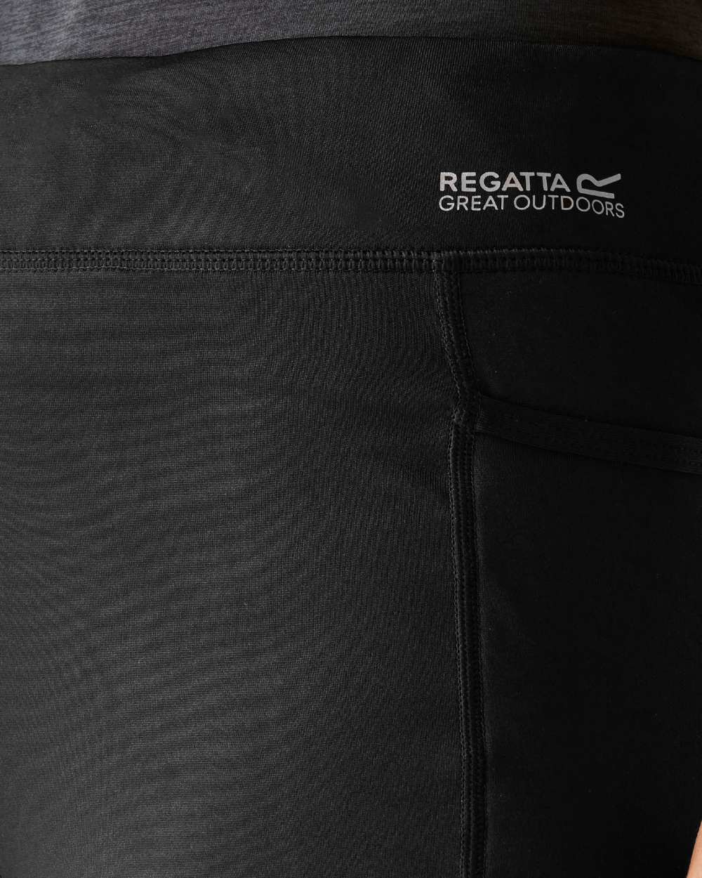Black Coloured Regatta Womens Holeen II Winter Leggings on white background