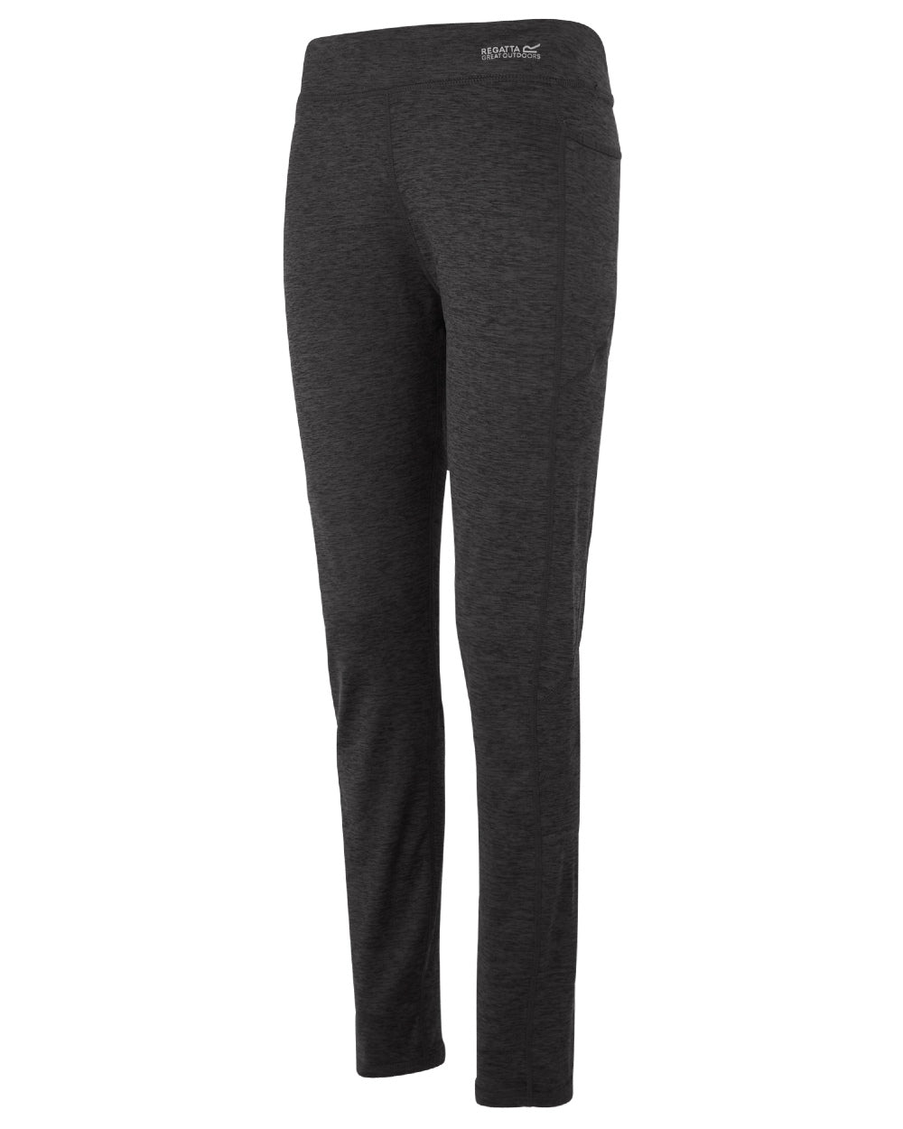 Seal Grey Marl Coloured Regatta Womens Holeen II Winter Leggings on white background