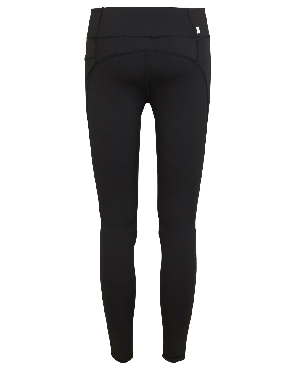 Black Coloured Regatta Womens Holeen Pro Compression Leggings on white background