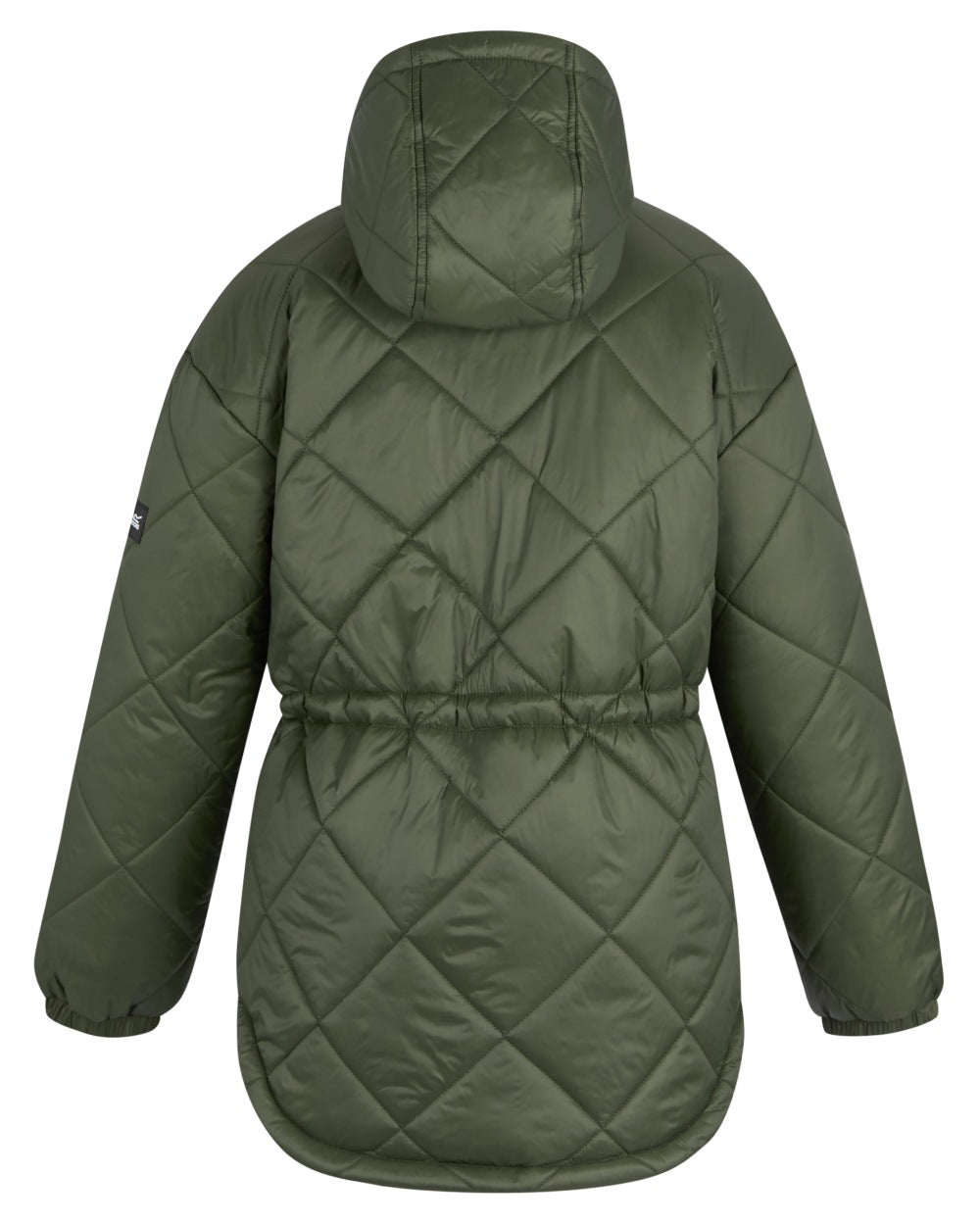 Dark Khaki Coloured Regatta Womens Ivey Quilted Jacket on white background