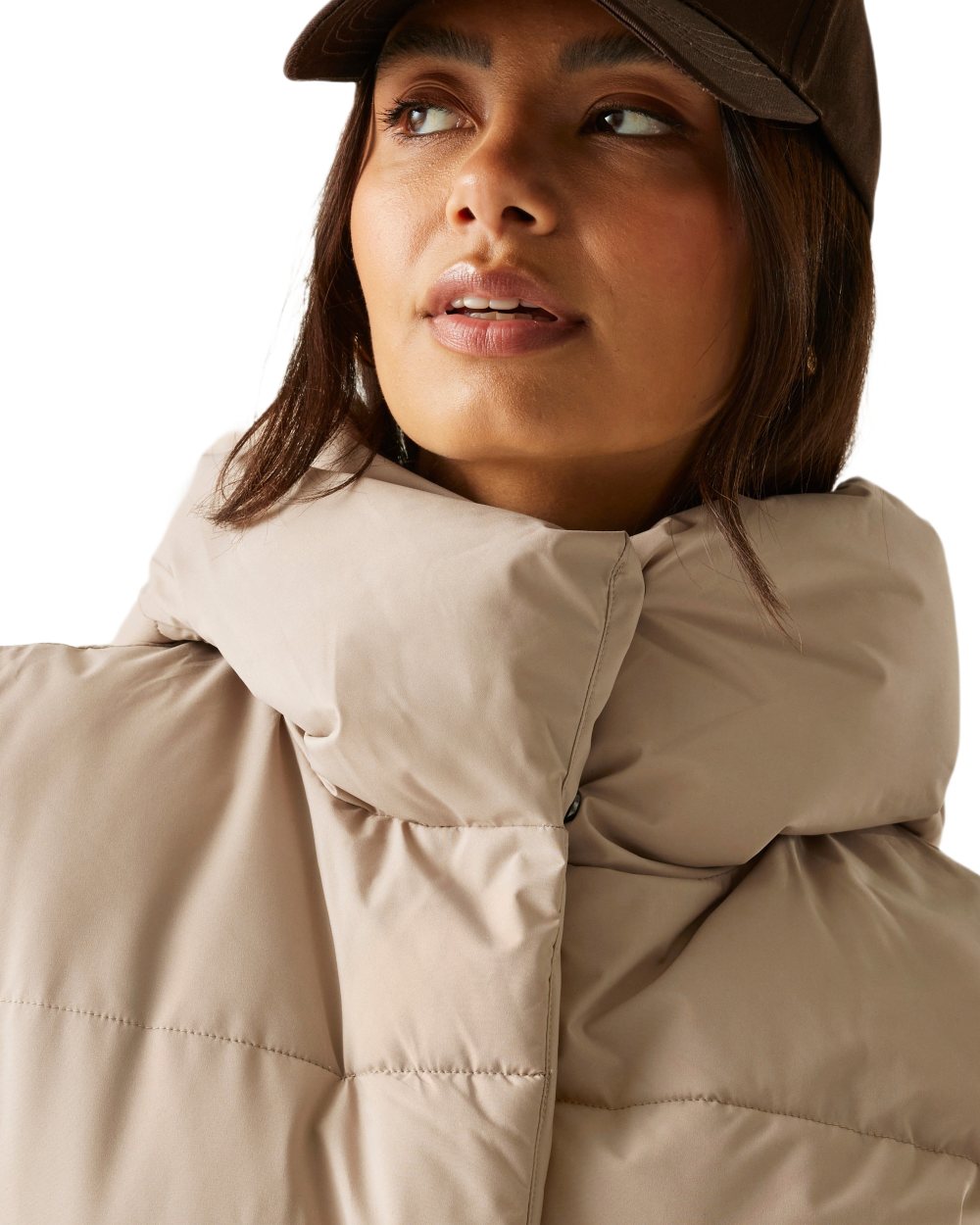 Soft Taupe Coloured Regatta Womens Kelse Gilet on white background