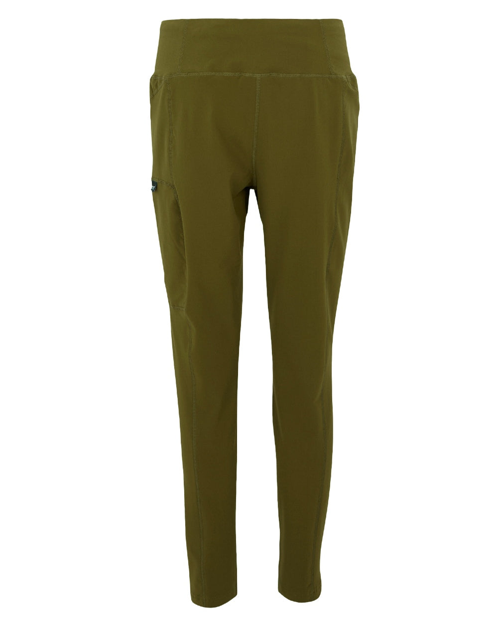 Camo Green Coloured Regatta Womens Monira Hiking Leggings on white background