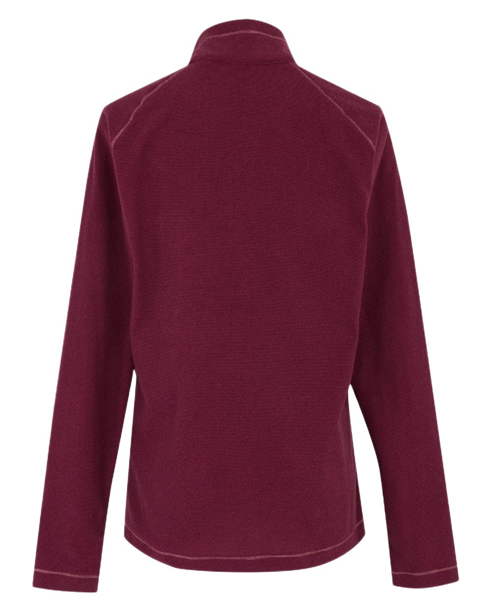 Dark Pimento Coloured Regatta Womens Montes Lightweight Half-Zip Fleece on white background