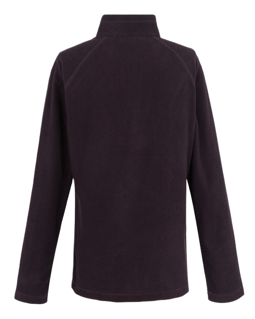 Deep Plum Black Coloured Regatta Womens Montes Lightweight Half-Zip Fleece on white background
