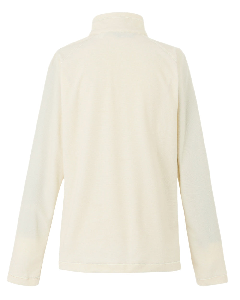 Light Vanilla White Coloured Regatta Womens Montes Lightweight Half-Zip Fleece on white background