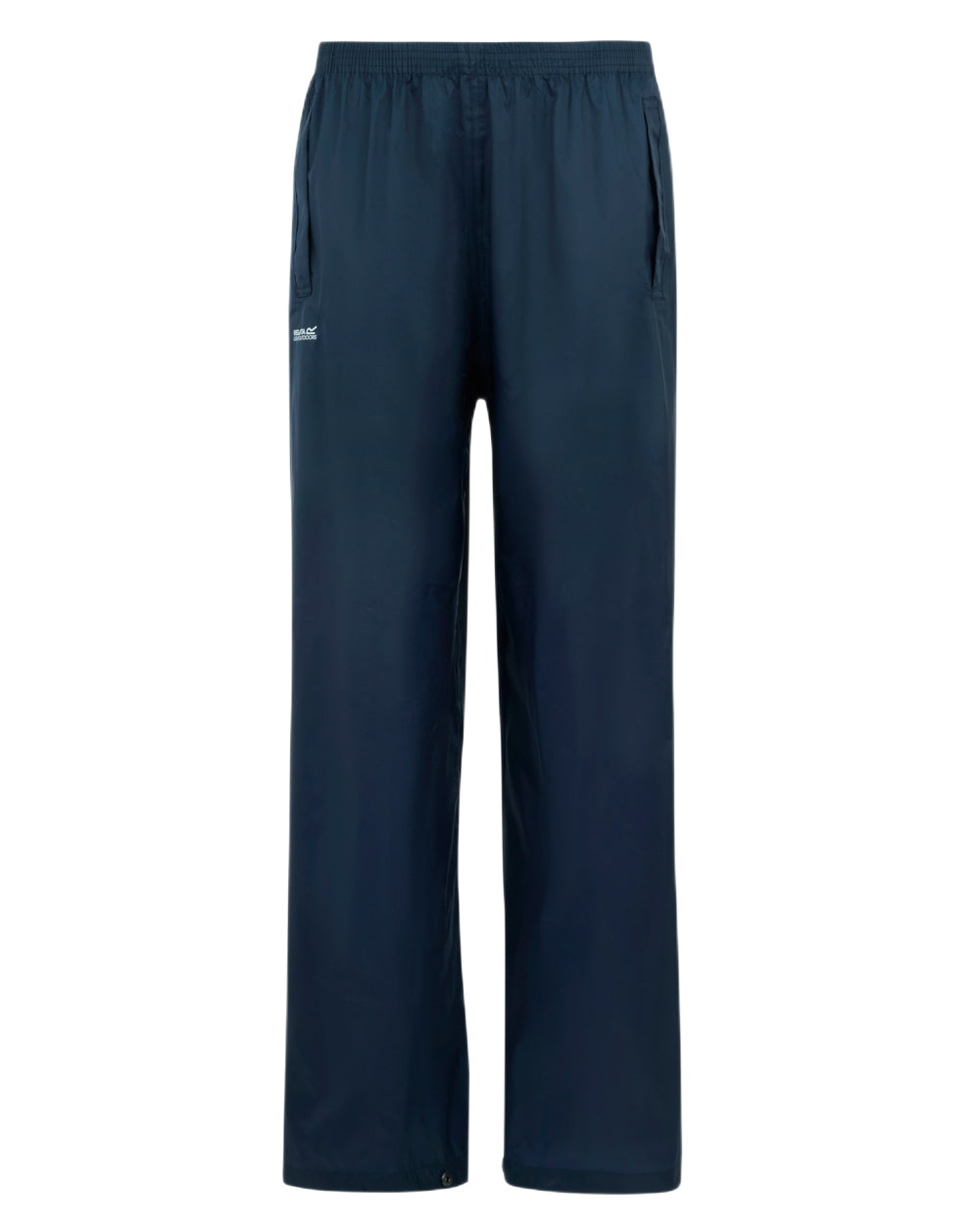 Midnight Coloured Regatta Womens Pack It Waterproof Overtrousers on white background