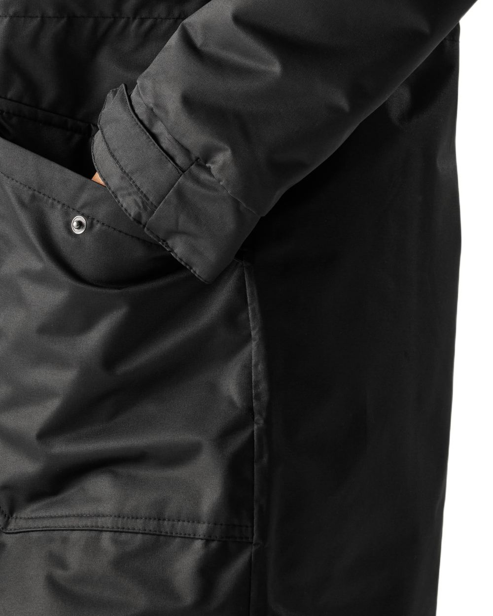 Black Coloured Regatta Womens Romine II Waterproof Parka Jacket on white background