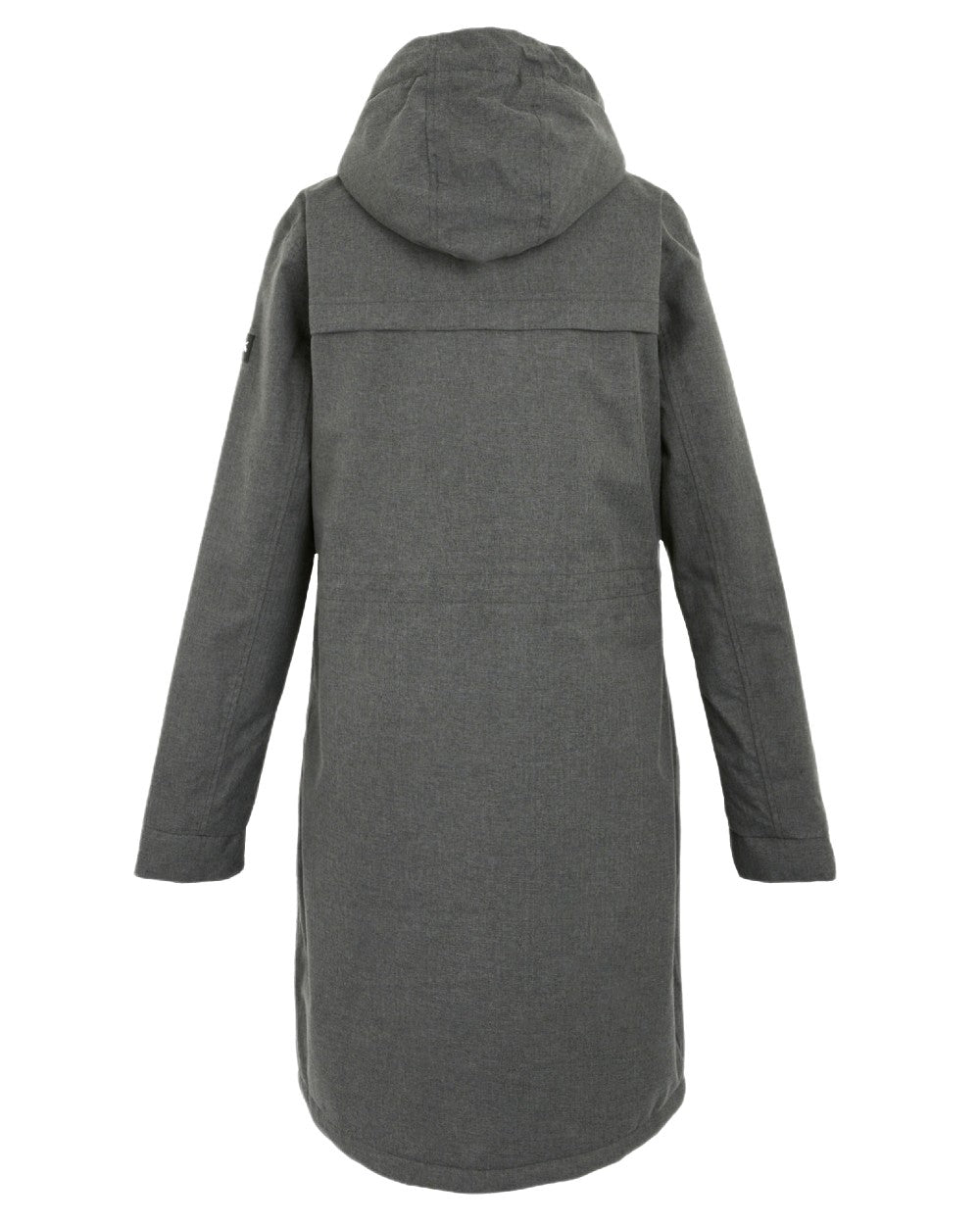 Grey Sky Marl Black Coloured Regatta Womens Romine II Waterproof Parka Jacket on white background