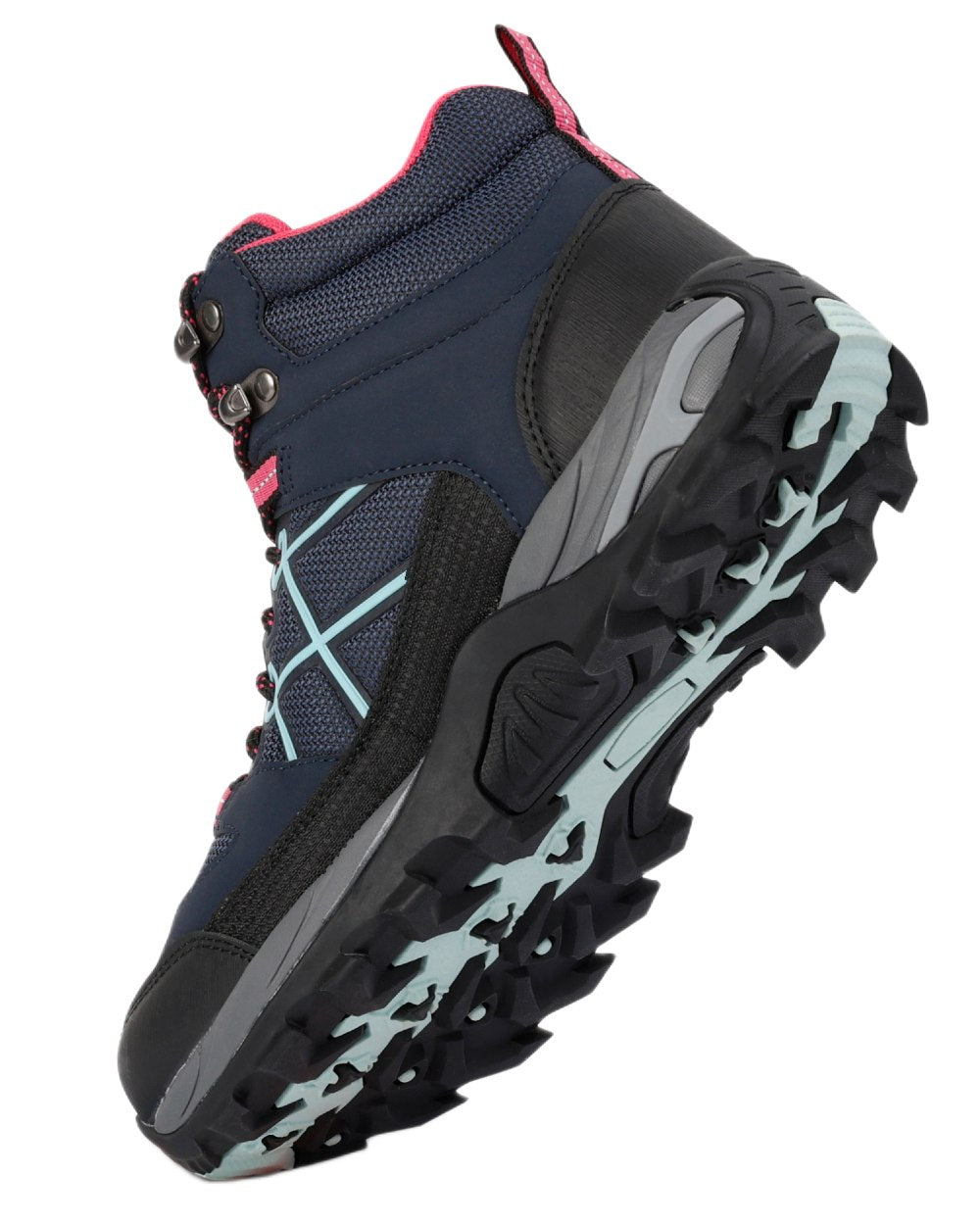 Navy Blue Coloured Regatta Womens Samaris III Walking Boots on white background