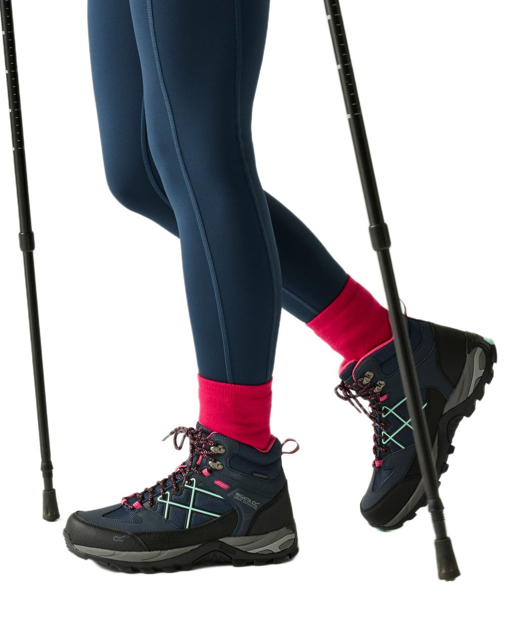 Navy Blue Coloured Regatta Womens Samaris III Walking Boots on white background