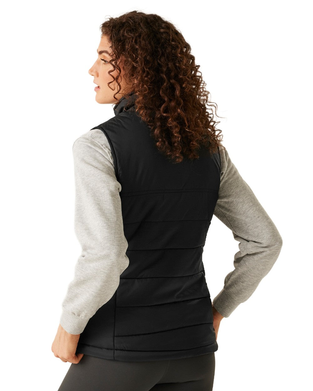 Black coloured Regatta Womens Stage II Insulated Bodywarmer on white background