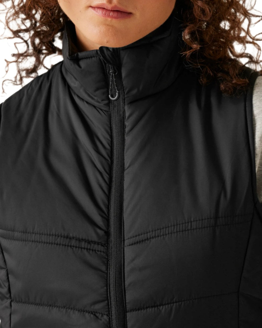 Black coloured Regatta Womens Stage II Insulated Bodywarmer on white background
