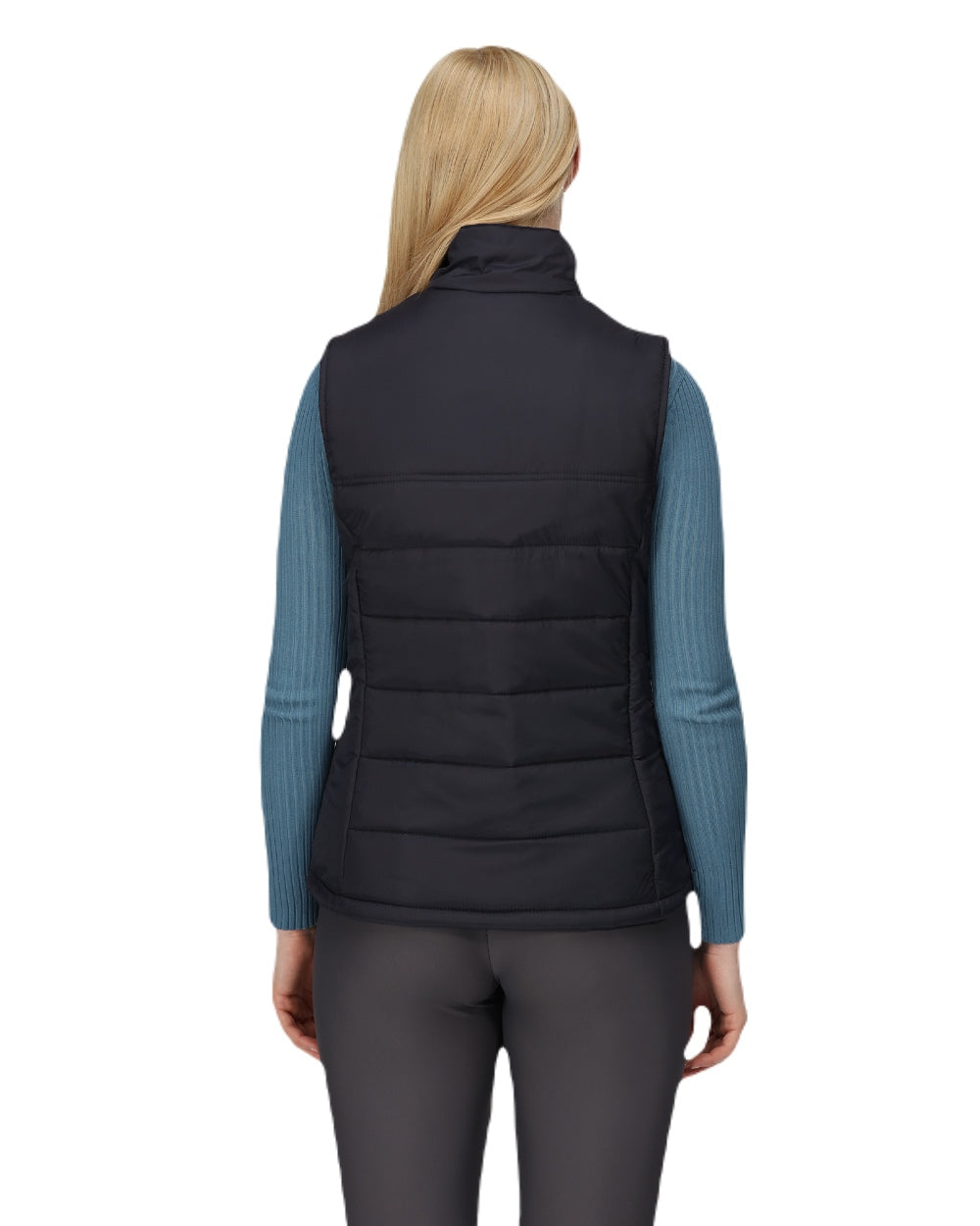 Navy coloured Regatta Womens Stage II Insulated Bodywarmer on white background