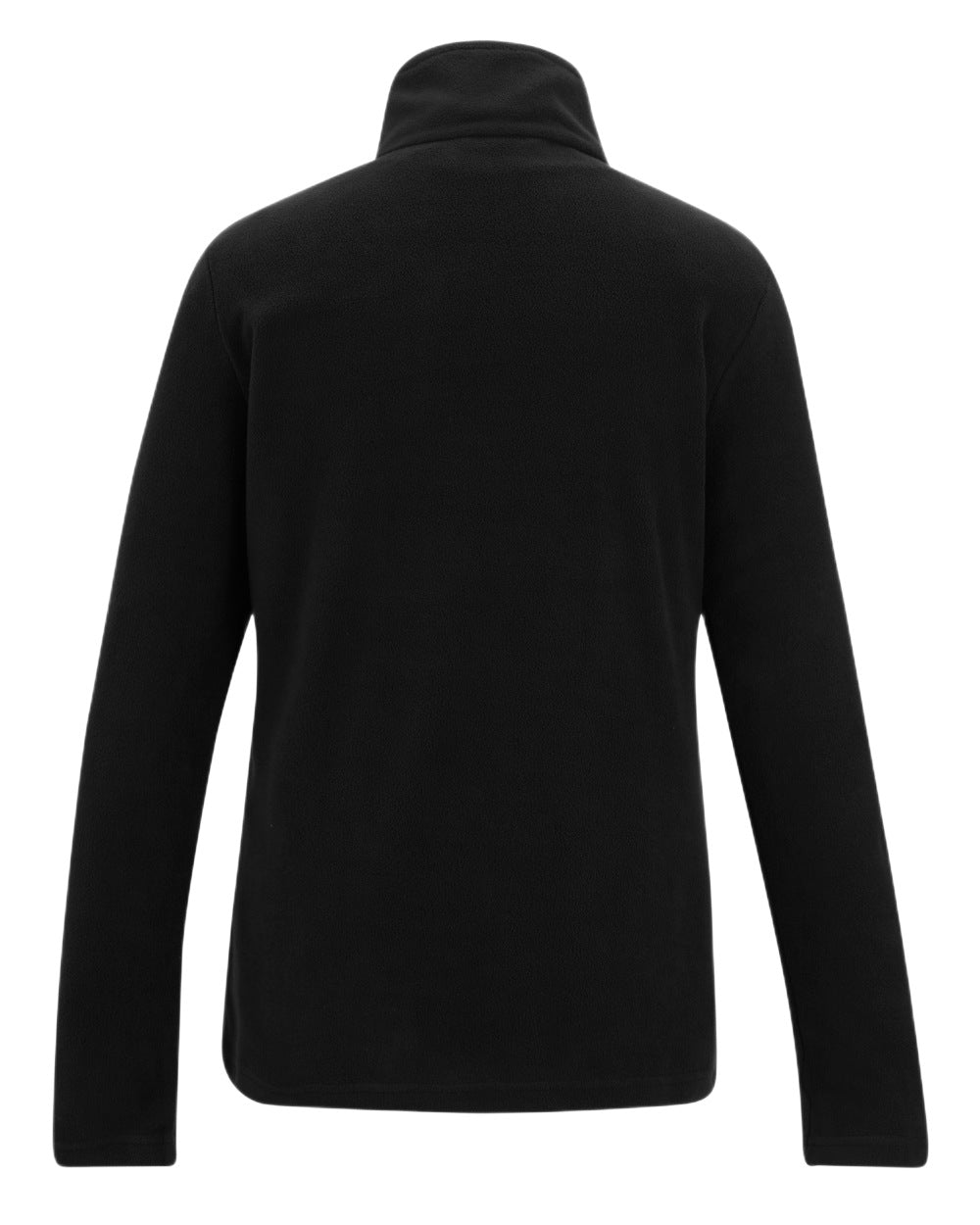 Black Coloured Regatta Womens Sweethart Lightweight Half-Zip Fleece on white background