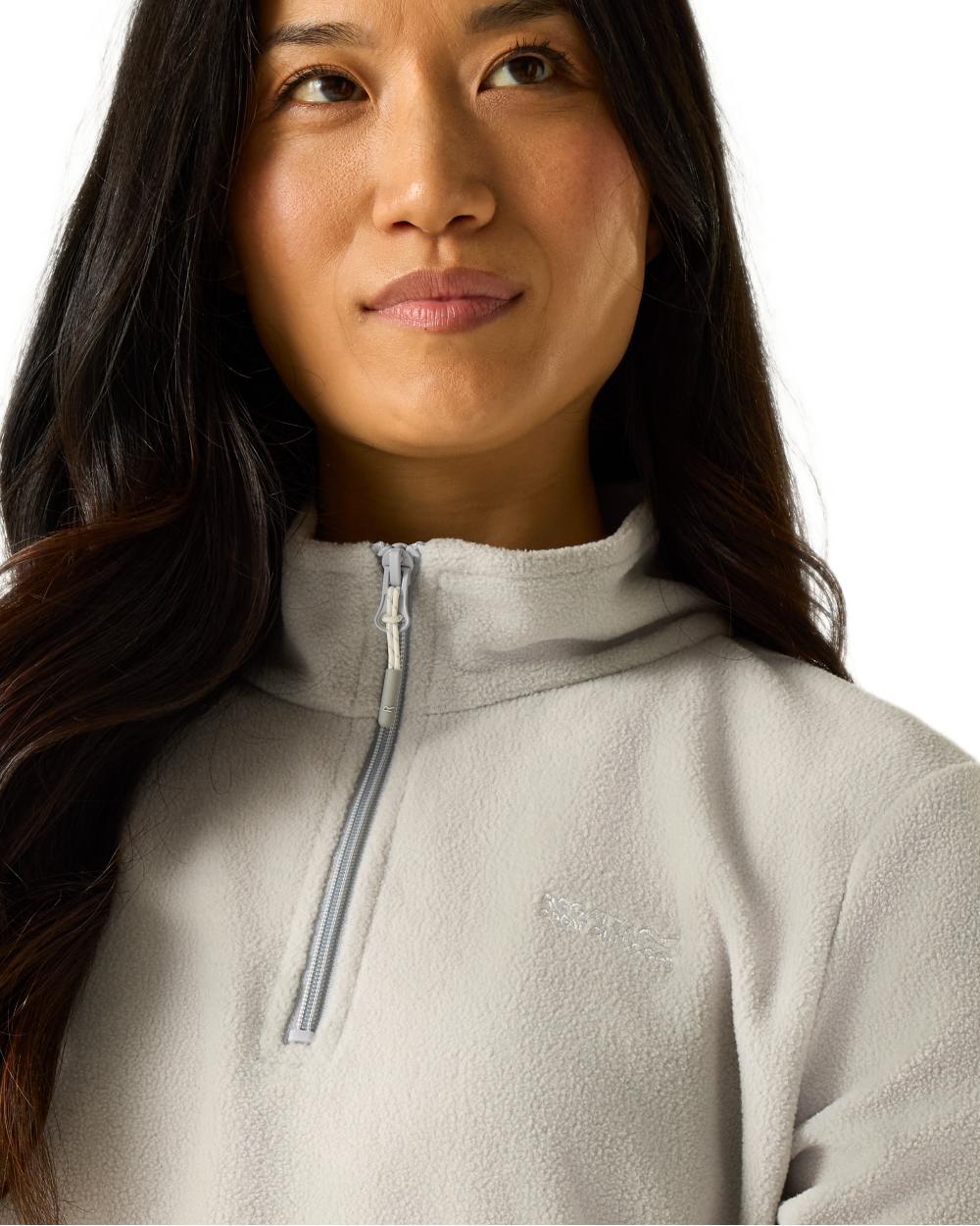 Cyberspace Coloured Regatta Womens Sweethart Lightweight Half-Zip Fleece on white background