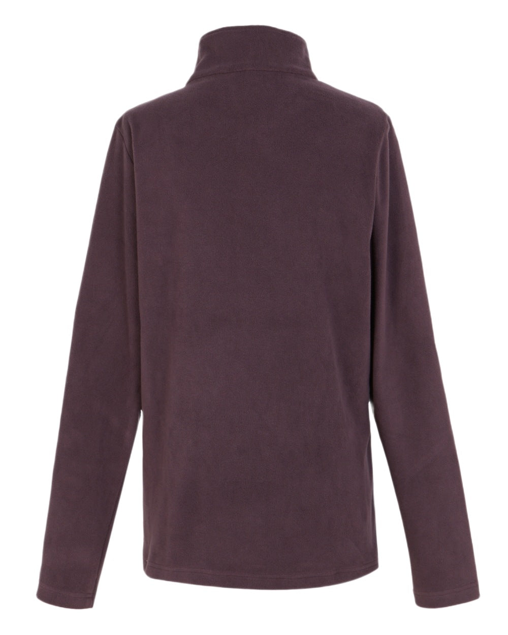 Deep Plum Coloured Regatta Womens Sweethart Lightweight Half-Zip Fleece on white background