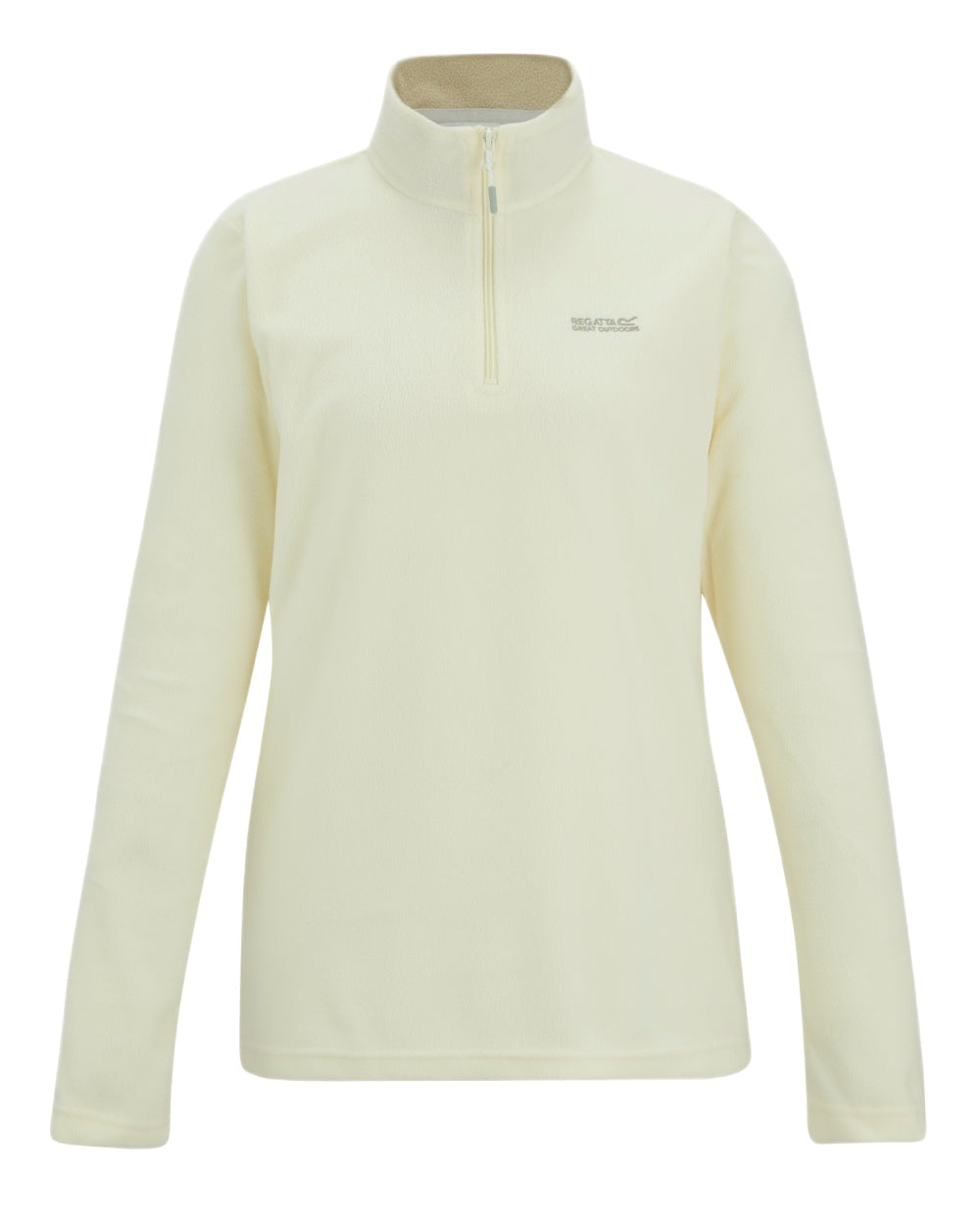 Polar Bear Coloured Regatta Womens Sweethart Lightweight Half-Zip Fleece on white background