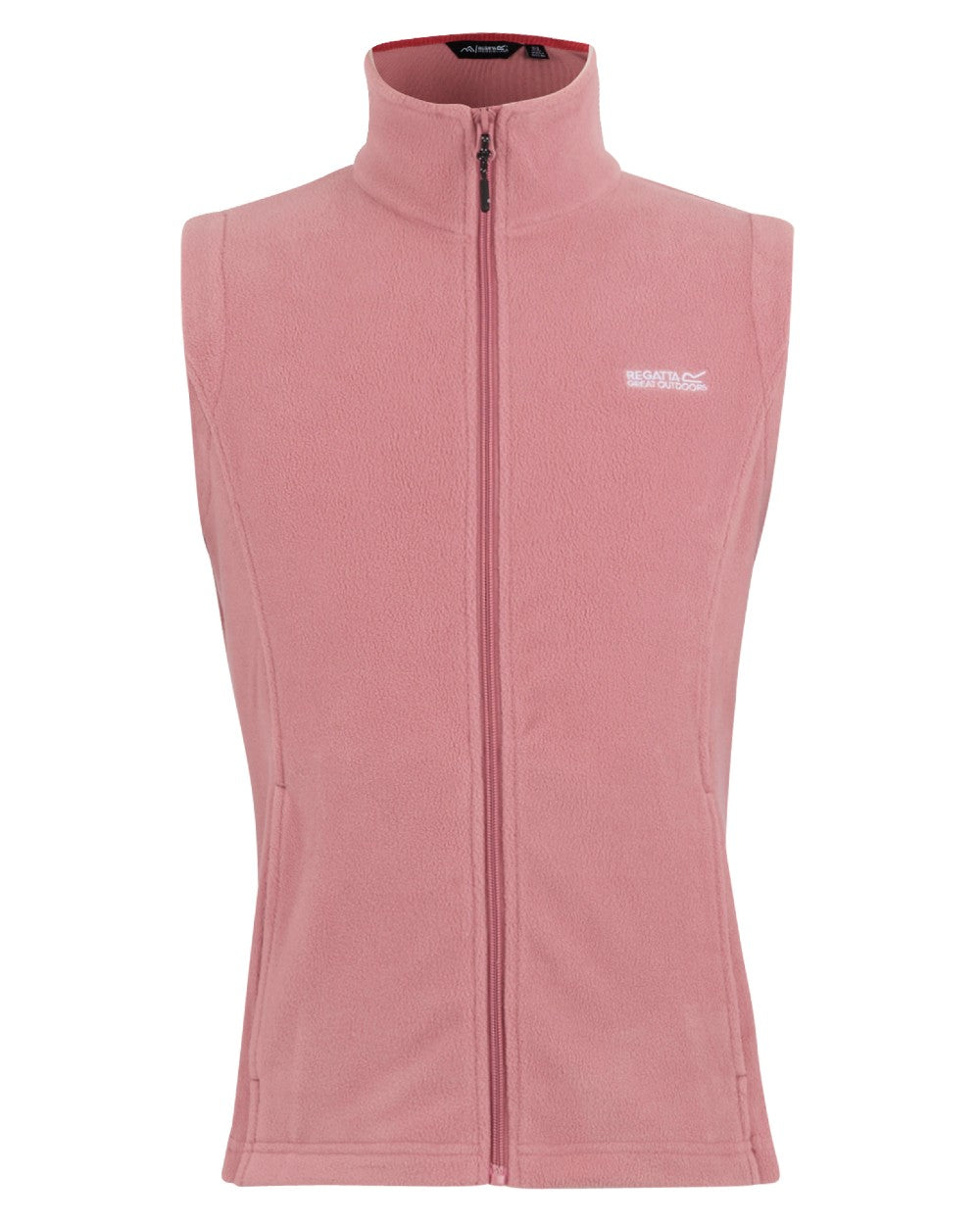 Dusty Rose Coloured Regatta Womens Sweetness II Fleece Gilet on white background