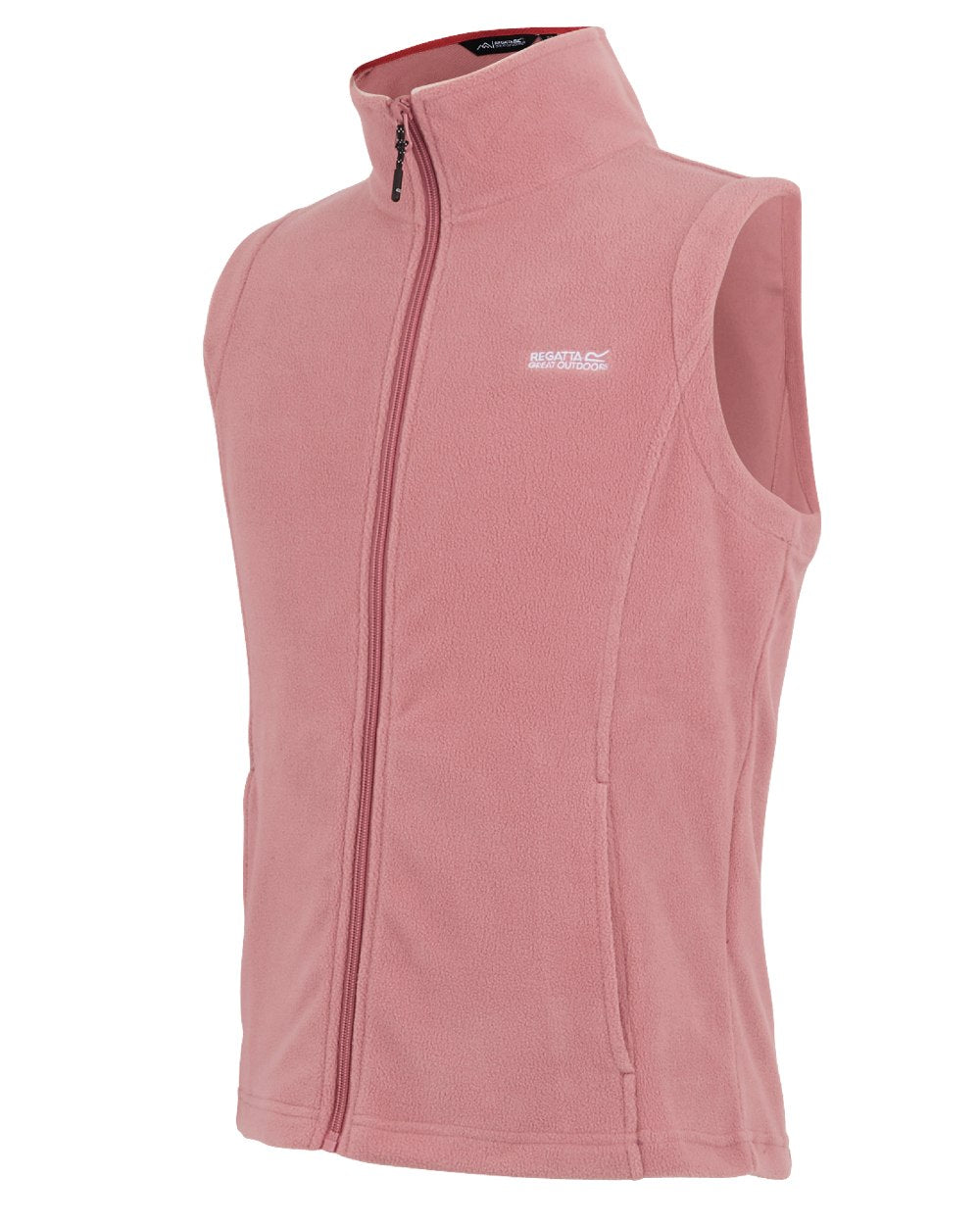Dusty Rose Coloured Regatta Womens Sweetness II Fleece Gilet on white background