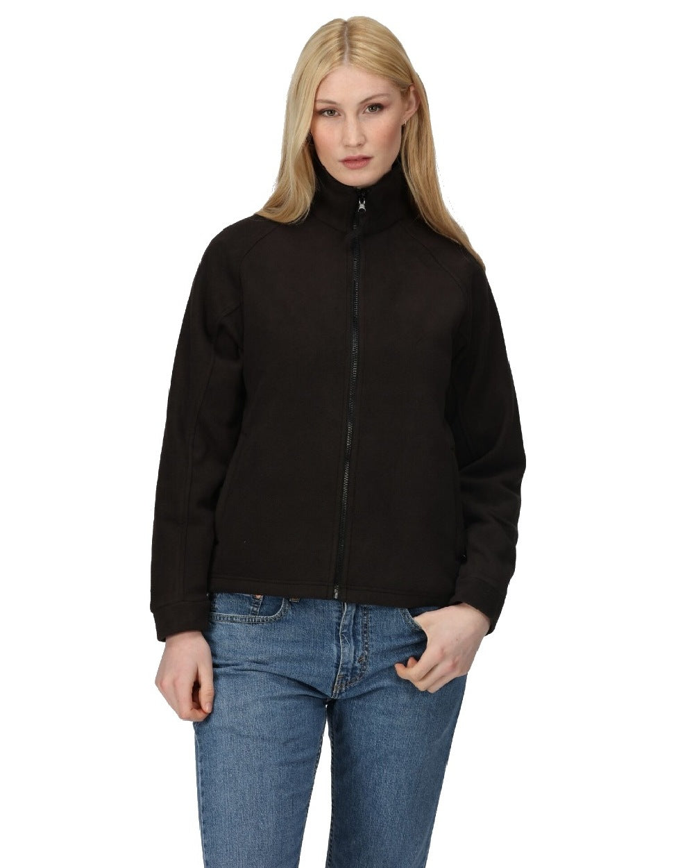 Black coloured Regatta Womens Thor III Fleece on white background