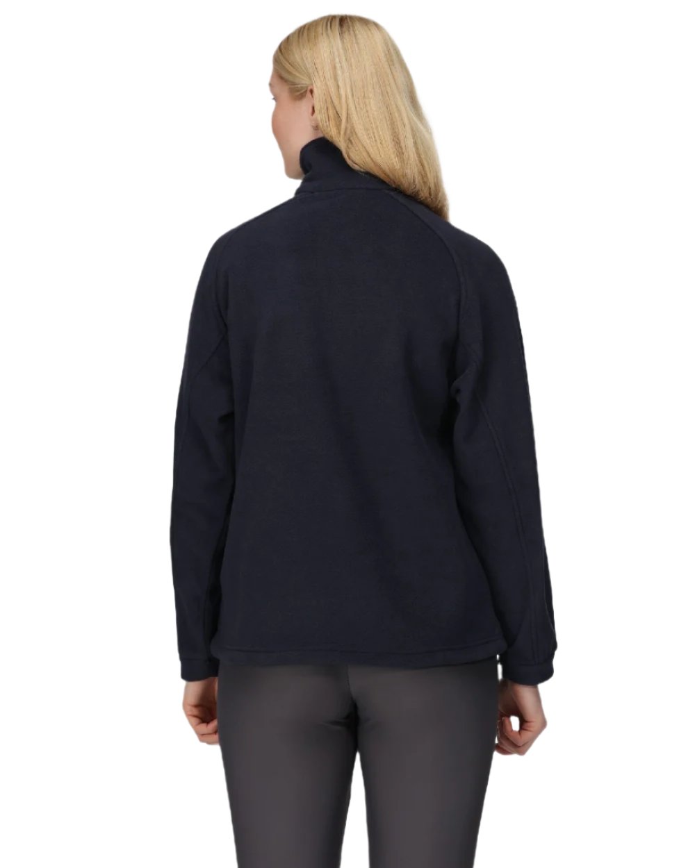 Dark Navy coloured Regatta Womens Thor III Fleece on white background