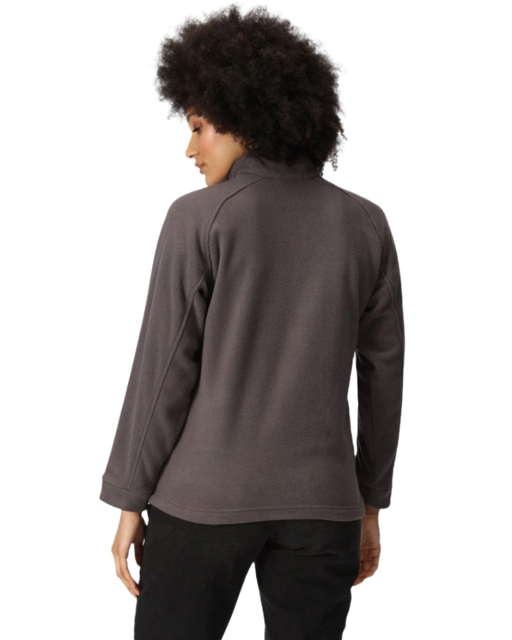 Seal Grey coloured Regatta Womens Thor III Fleece on white background