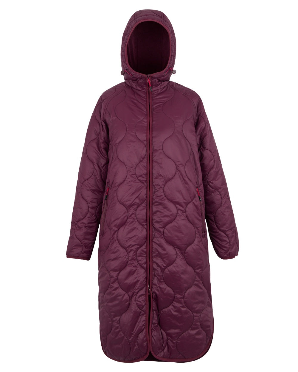 Fig Coloured Regatta Womens Triea Quilted Jacket on white background