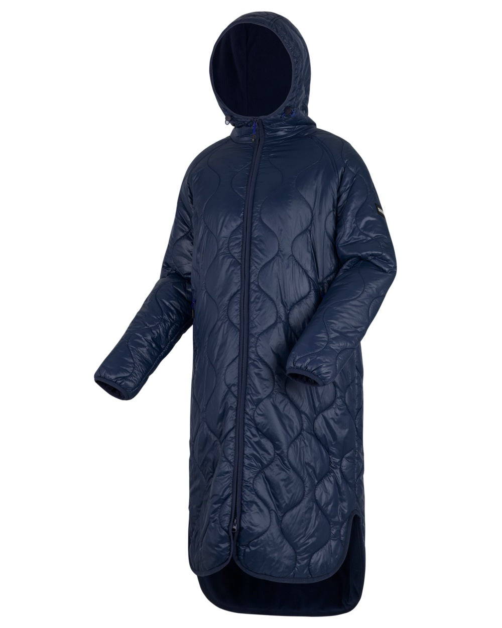 Navy Coloured Regatta Womens Triea Quilted Jacket on white background