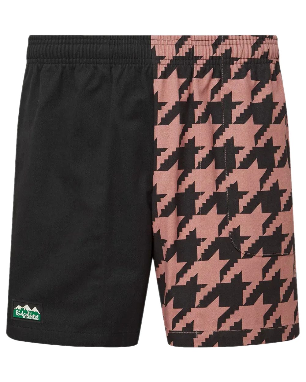 Black Print Coloured Ridgeline Backslider Shorts on white background