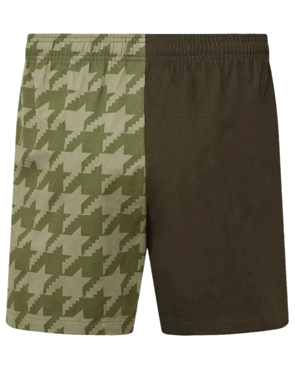 Deep Forest Print Coloured Ridgeline Backslider Shorts on white background