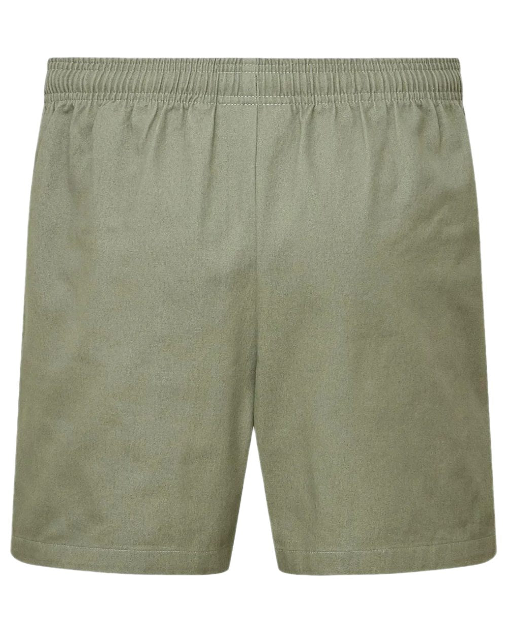 Khaki Green Coloured Ridgeline Hose Down Shorts on white background