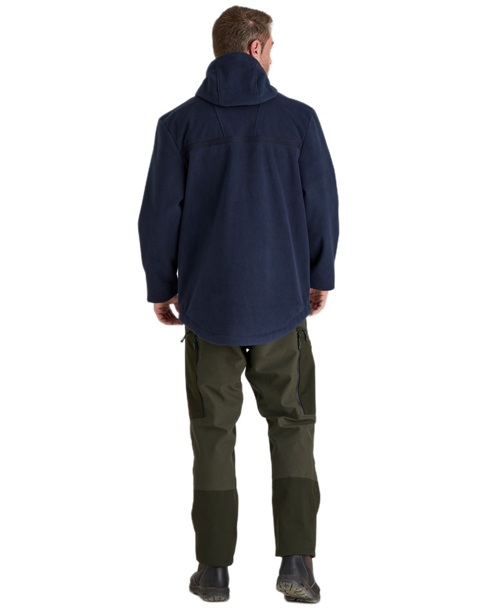 Navy Coloured Ridgeline Kodiak Fleece Jacket on white background