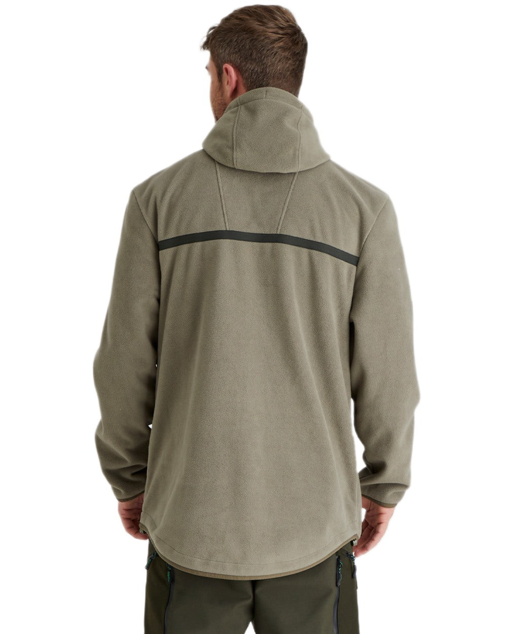 Smokey Olive Coloured Ridgeline Kodiak Fleece Smock on white background