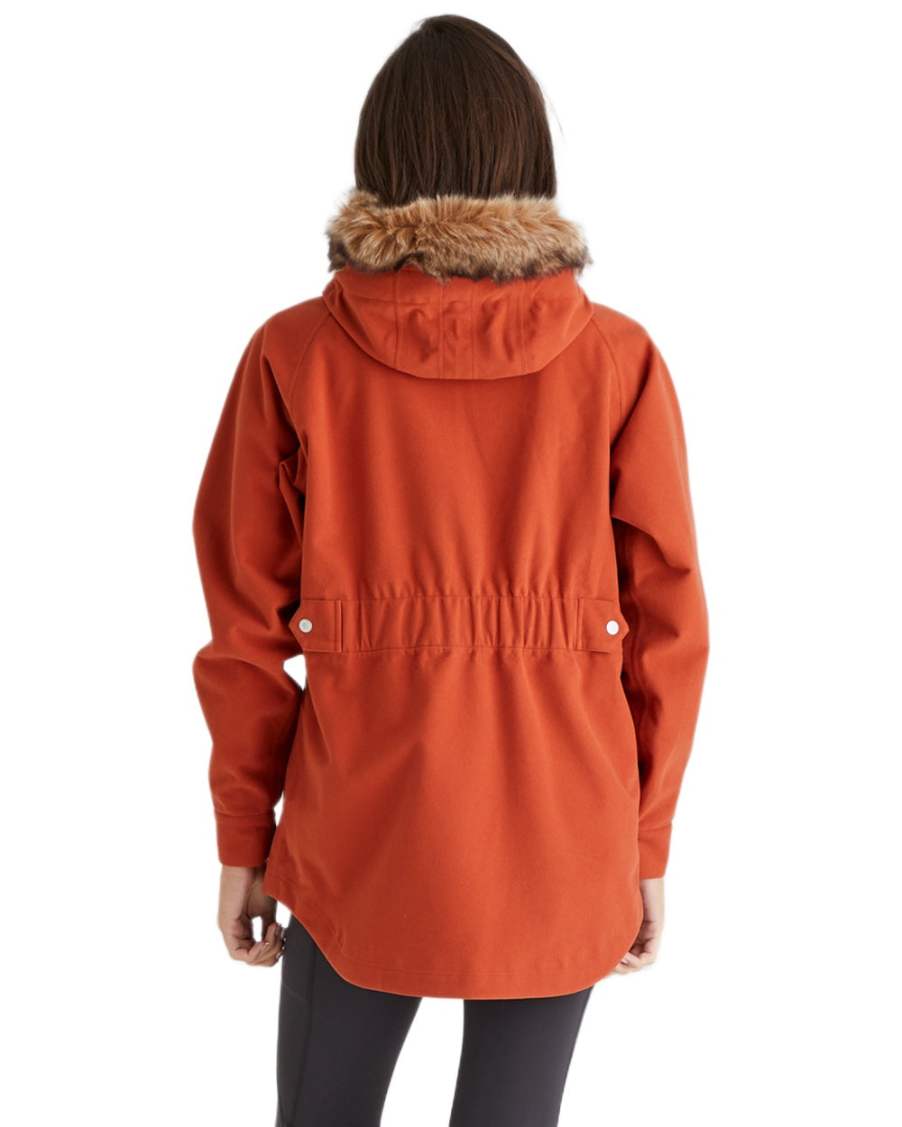 Russet Coloured Ridgeline Ladies Monsoon Nordic Jacket on white background