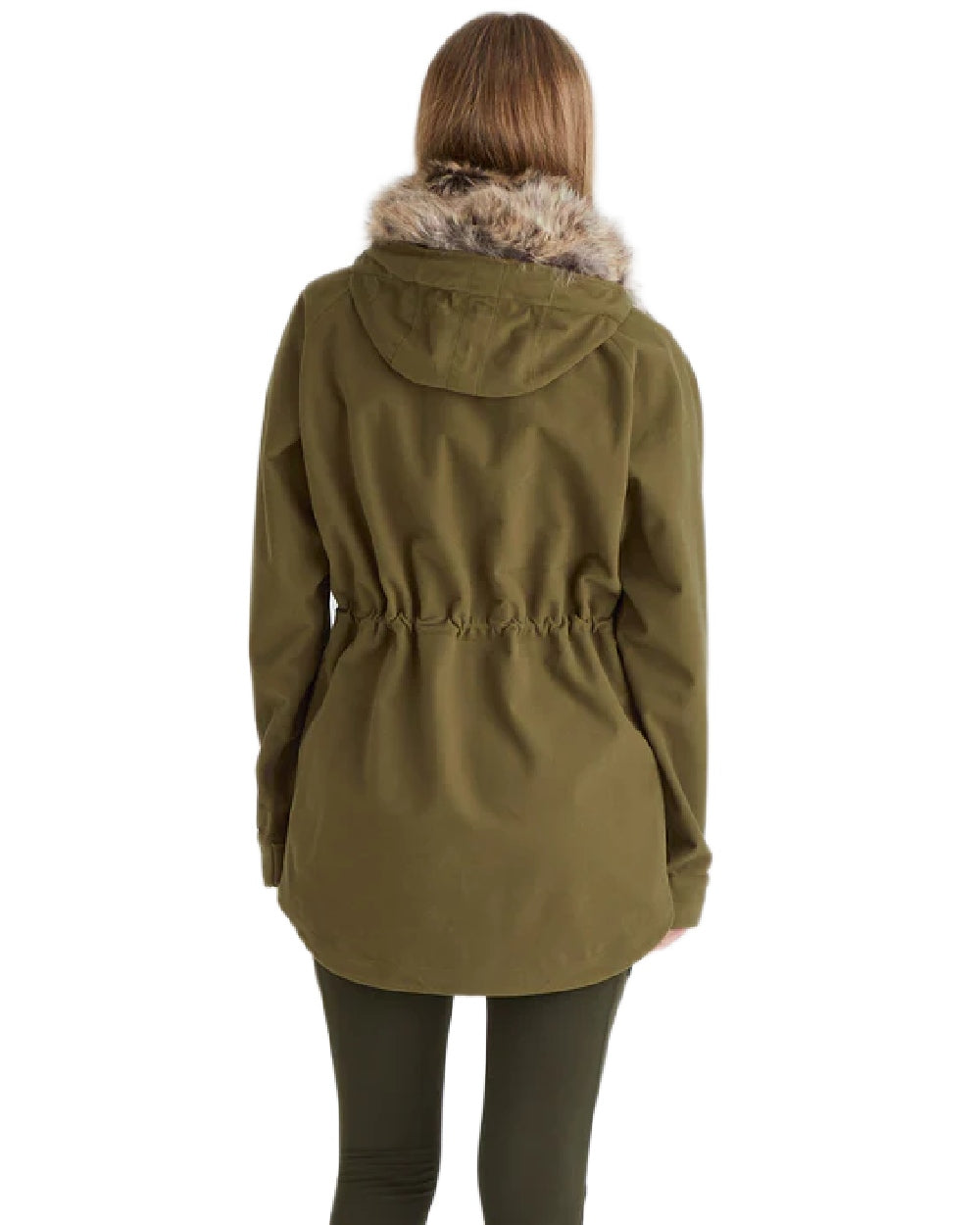 Teak Coloured Ridgeline Ladies Monsoon Nordic Smock on white background