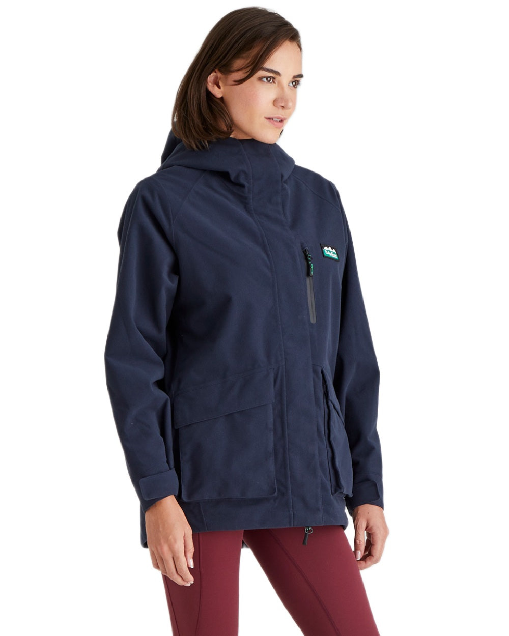 Navy Coloured Ridgeline Ladies Rhea Jacket on white background