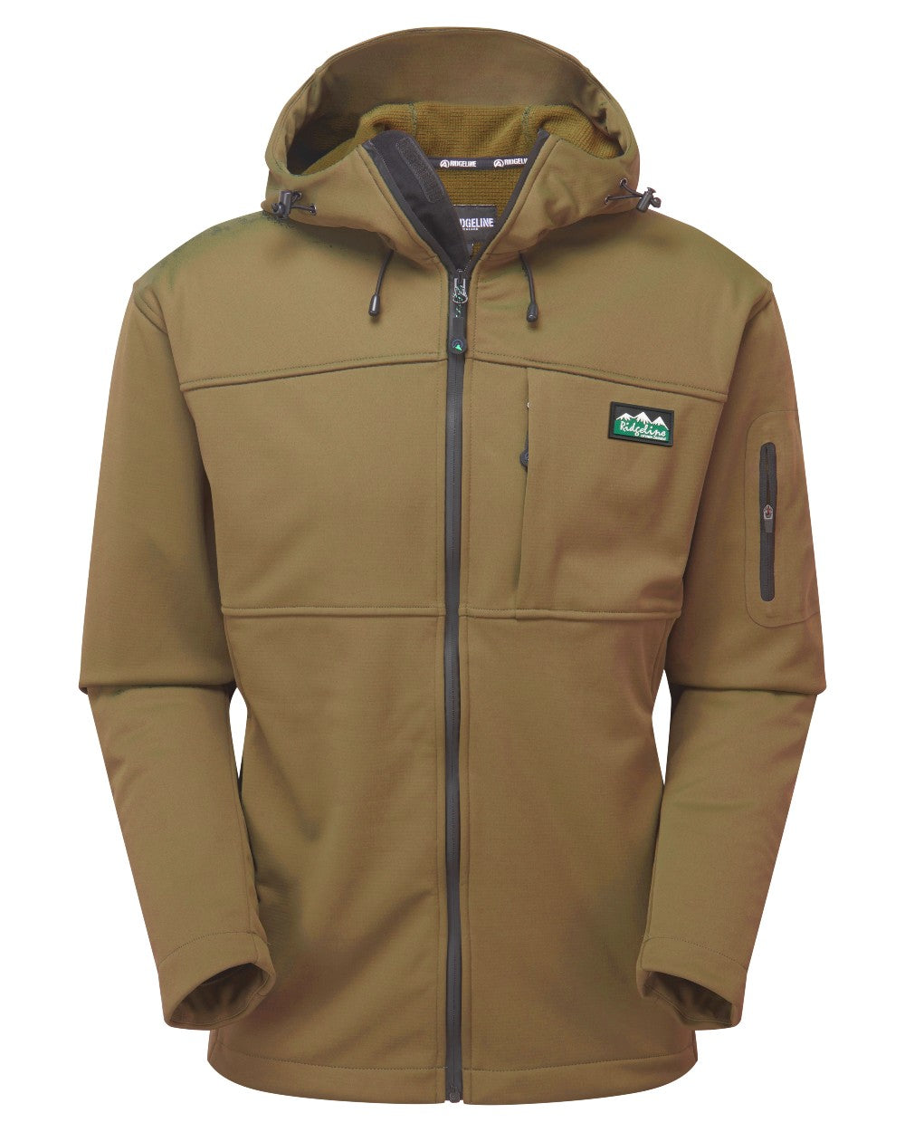 Faded Teak coloured Ridgeline Mens Gradient Jacket on white background