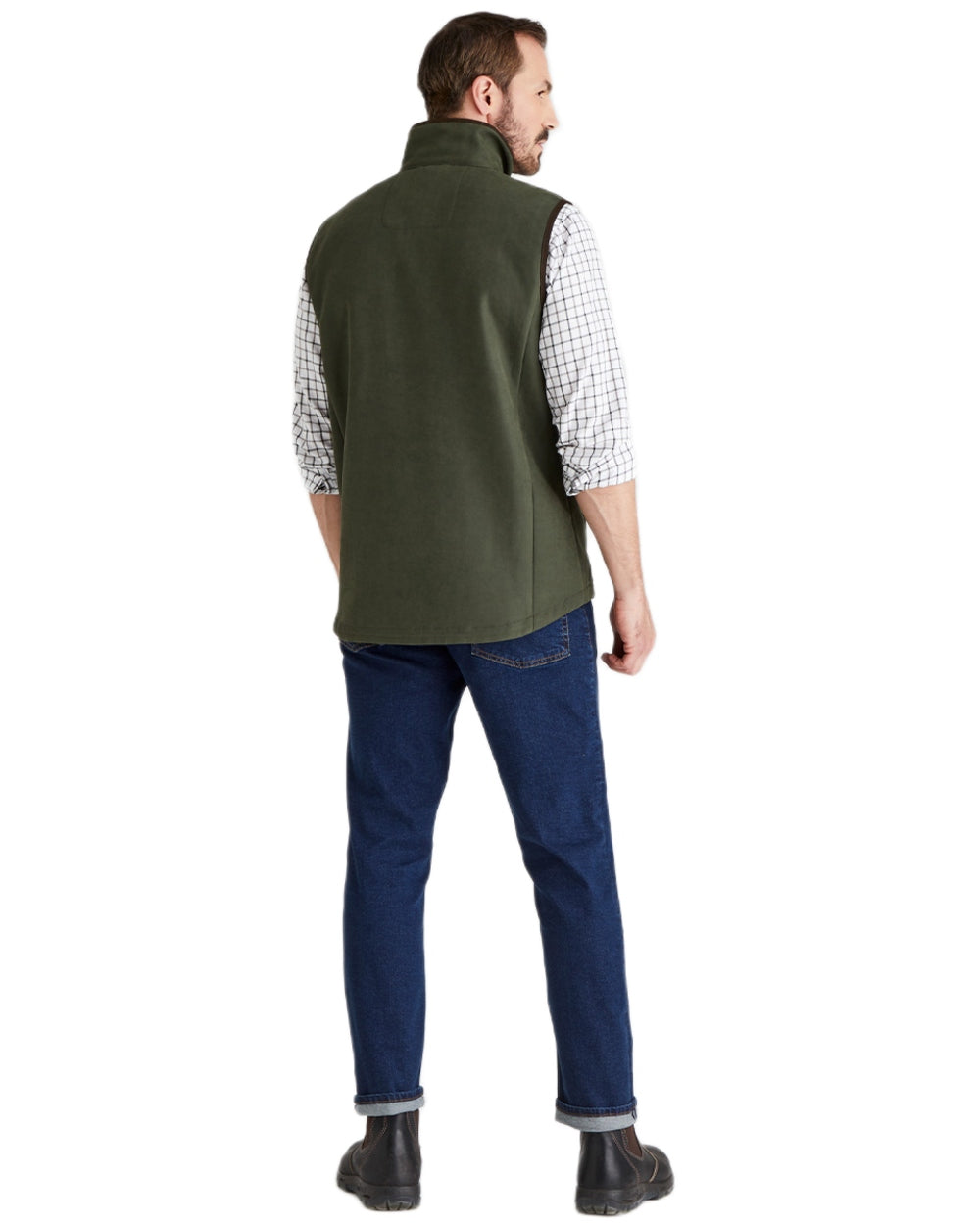 Deep Forest coloured Ridgeline Mens Monarch Gilet on white background