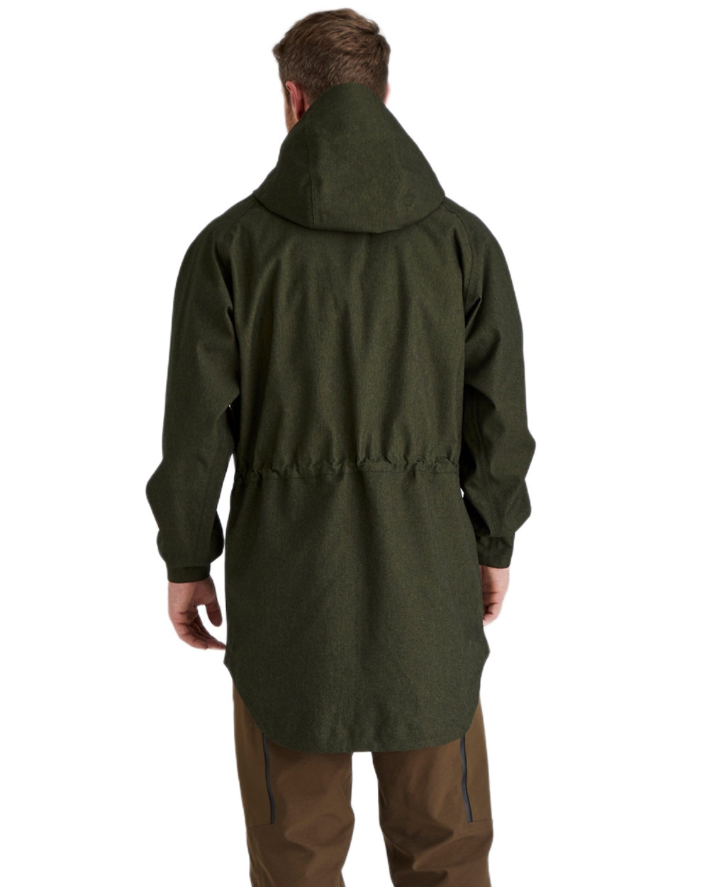 Deep Forest Marl coloured Ridgeline Mens Monsoon Light Smock on white background
