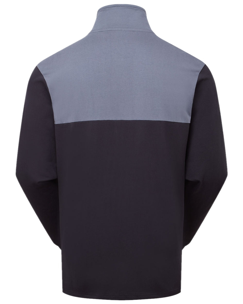 Navy Multi Coloured Ridgeline Mens Salthouse Quarter Zip Top on white background