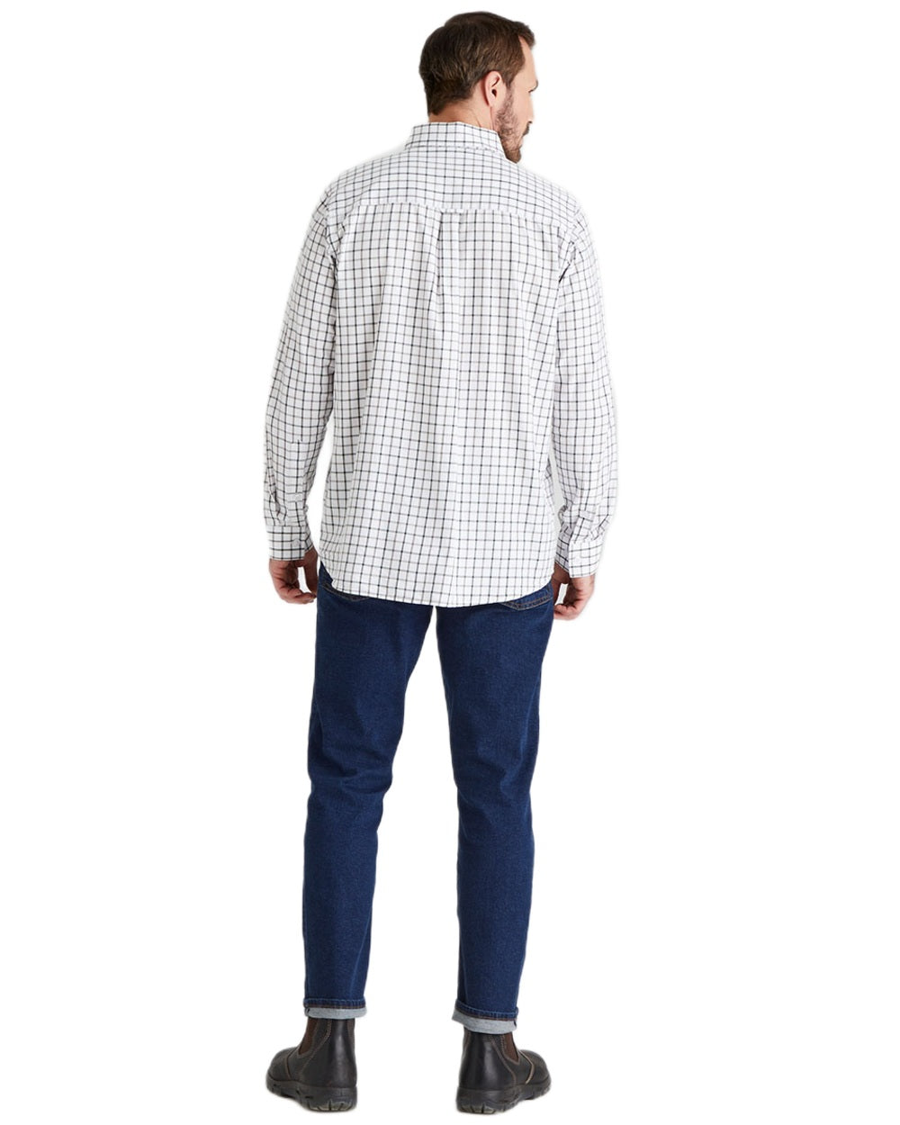 Deep Forest coloured Ridgeline Mens Sedgebrook Shirt on white background