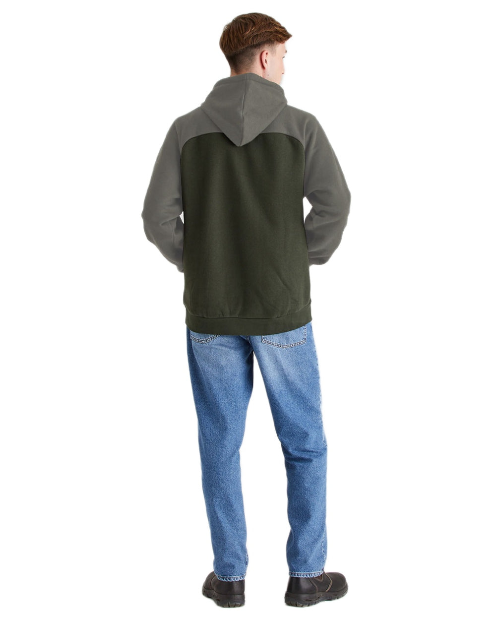Deep Forest Mix Coloured Ridgeline Mens Signature Hoodie on white background
