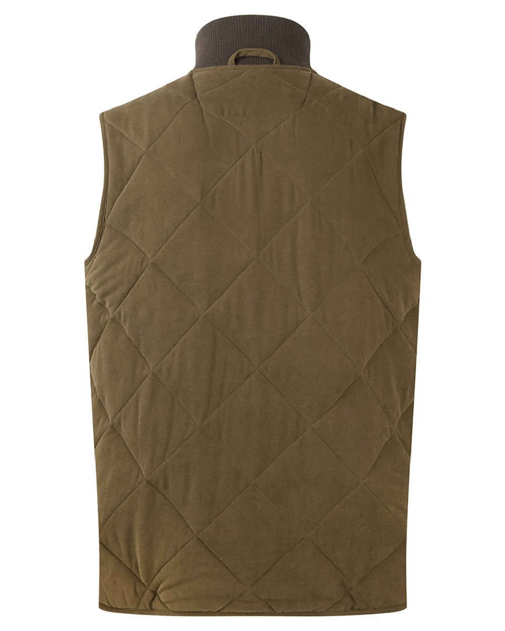 Moody Teak coloured Ridgeline Mens Wester Skeld Gilet on white background